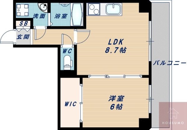 SERENiTE江坂四番館の物件間取画像